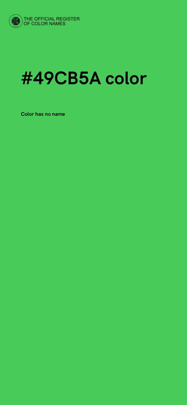 #49CB5A color image
