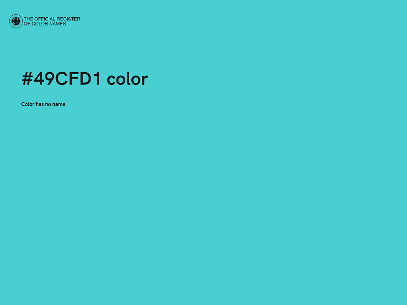 #49CFD1 color image