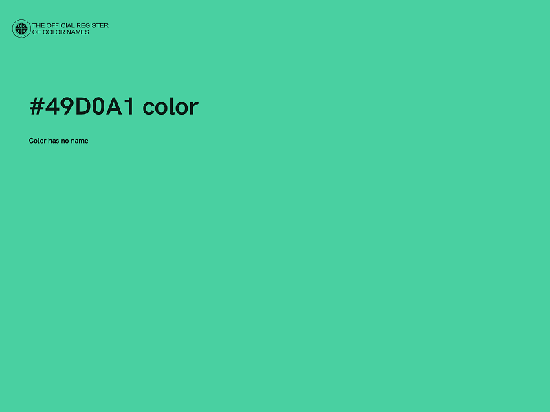 #49D0A1 color image