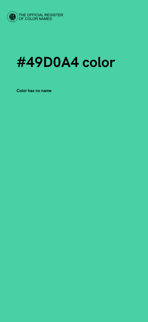#49D0A4 color image