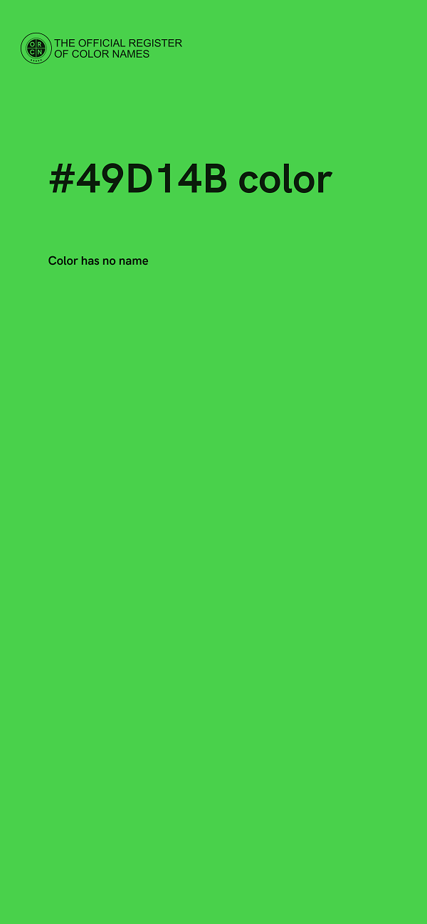 #49D14B color image