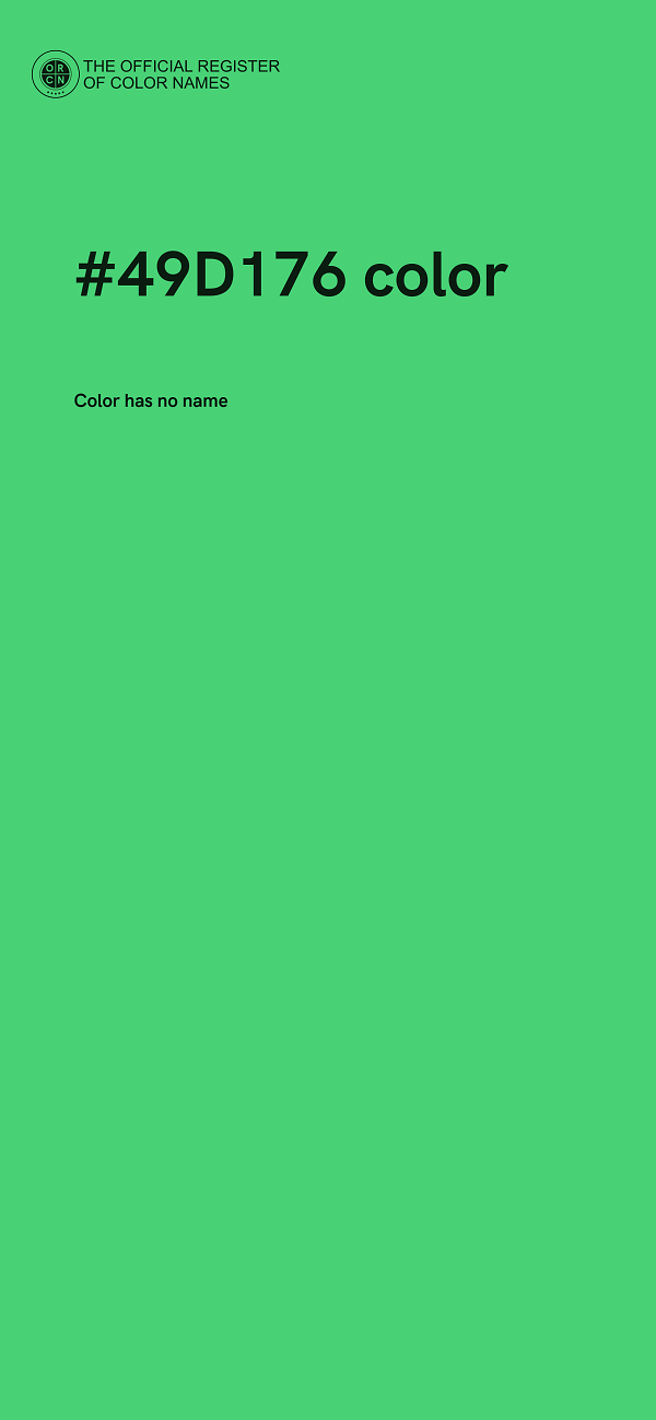#49D176 color image