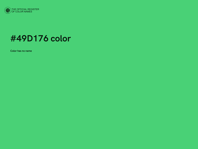 #49D176 color image