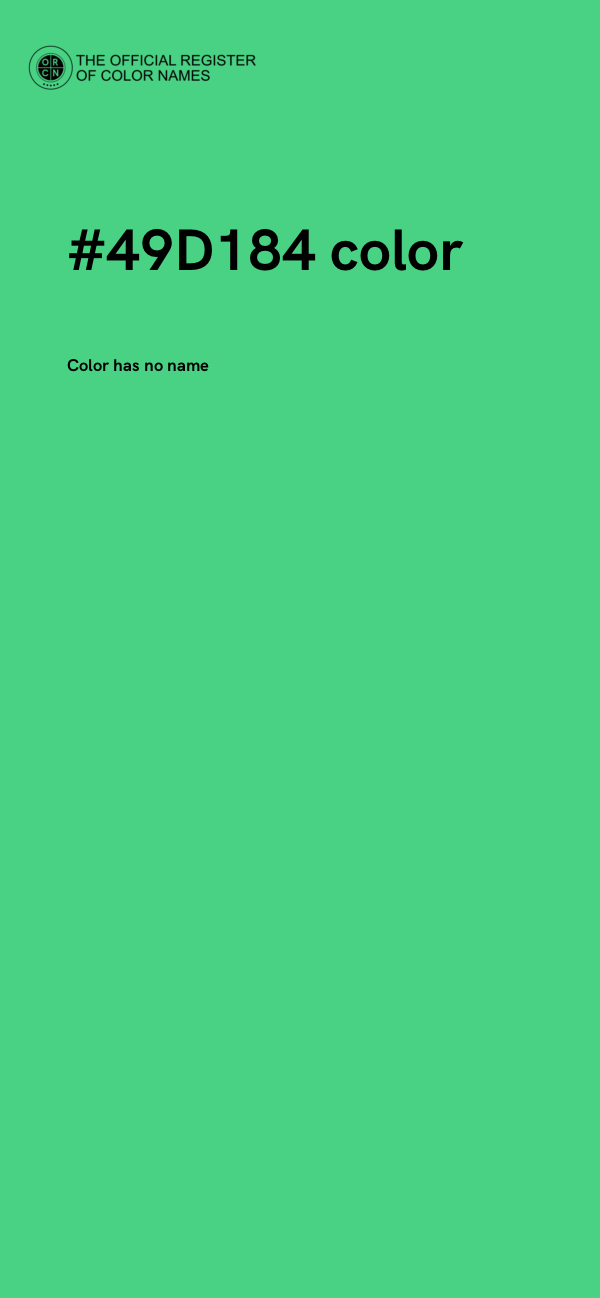 #49D184 color image
