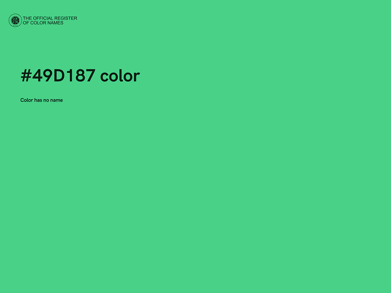 #49D187 color image