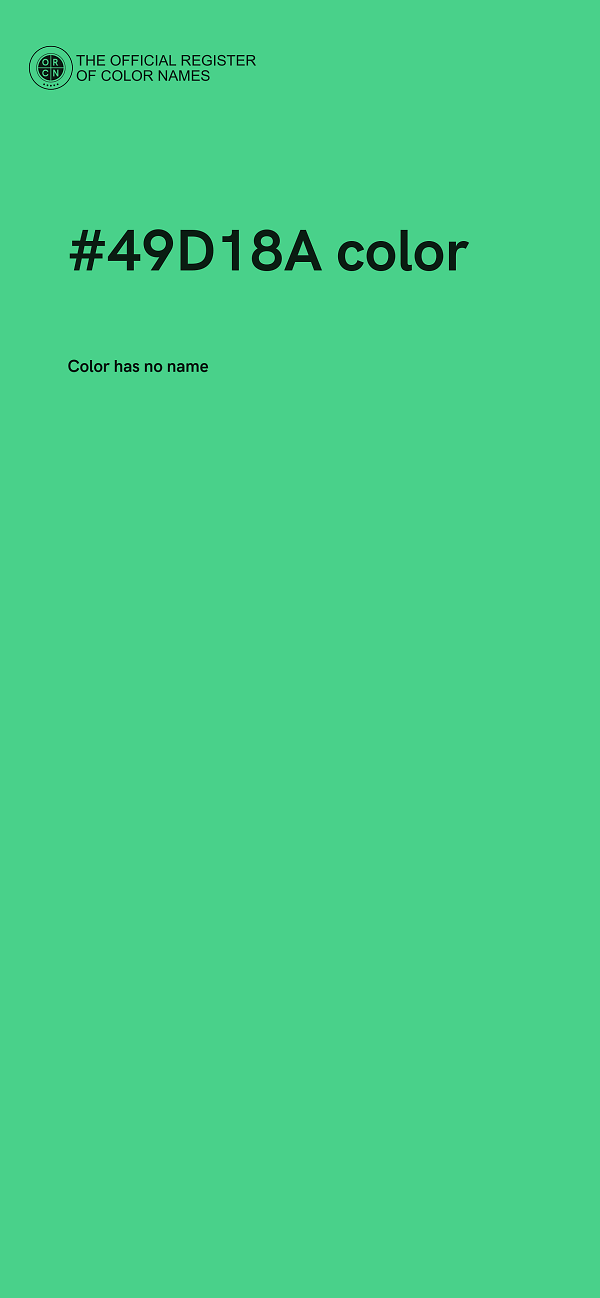 #49D18A color image