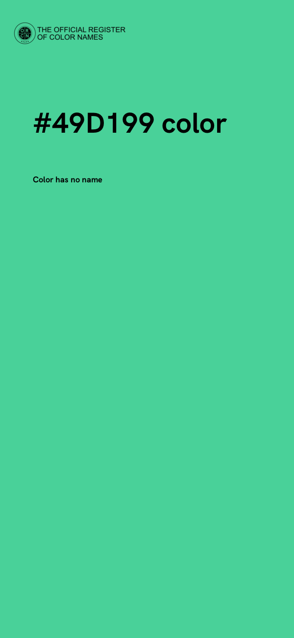 #49D199 color image