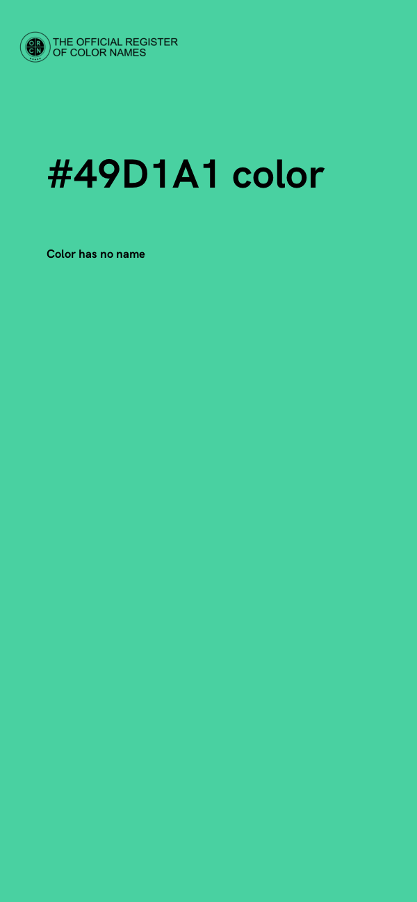 #49D1A1 color image