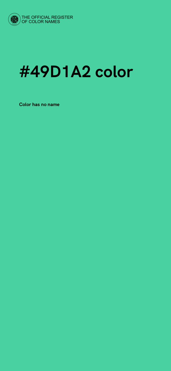 #49D1A2 color image