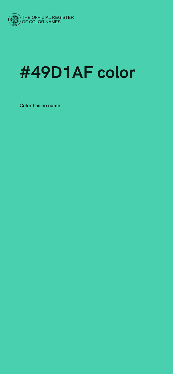 #49D1AF color image