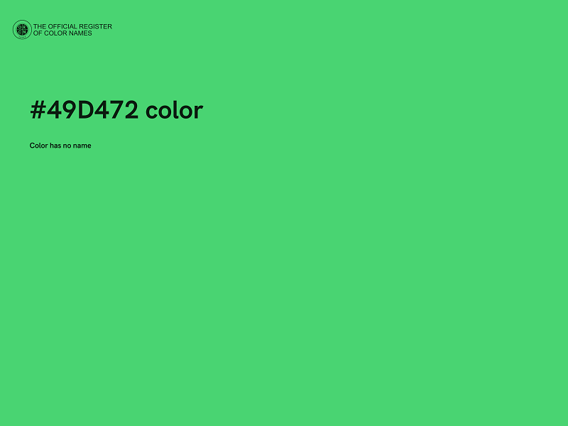 #49D472 color image