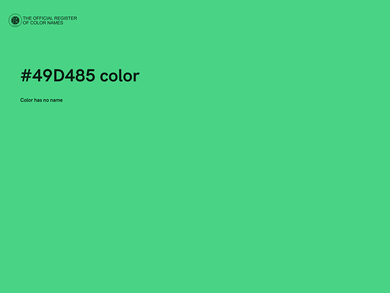 #49D485 color image