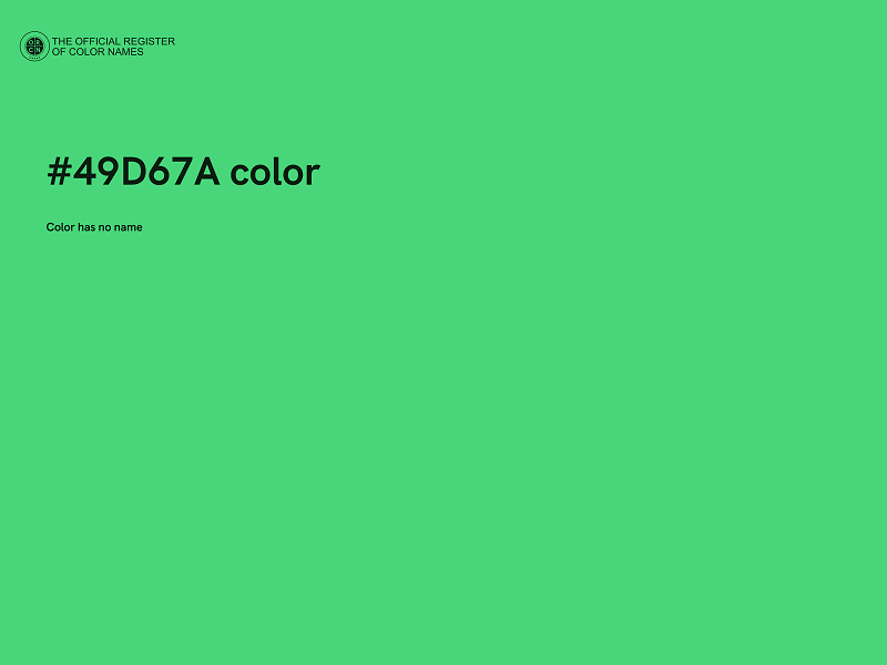 #49D67A color image