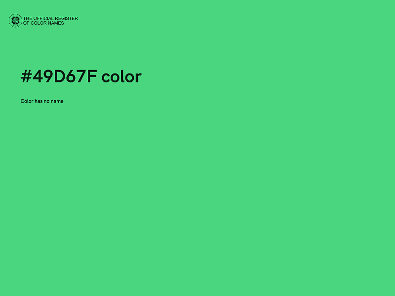 #49D67F color image