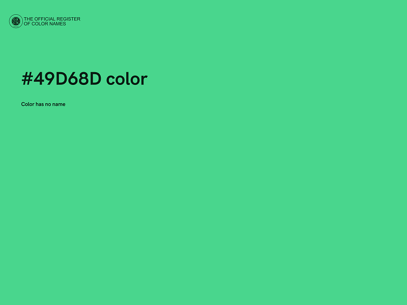 #49D68D color image