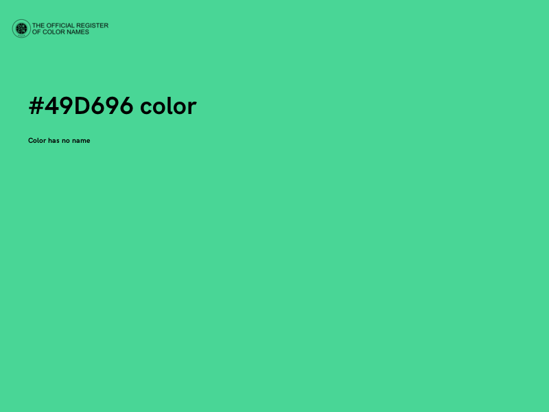 #49D696 color image
