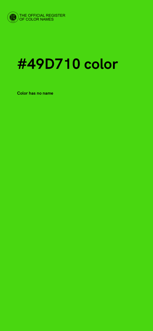 #49D710 color image