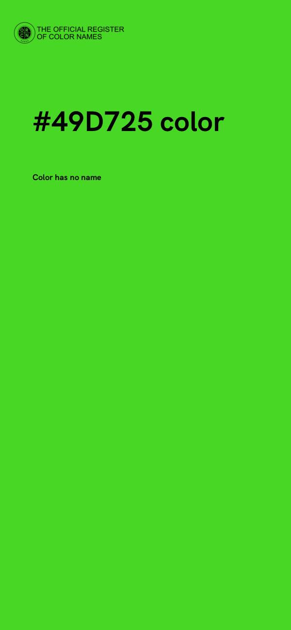 #49D725 color image