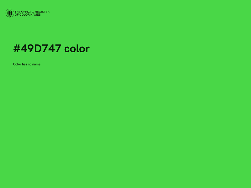 #49D747 color image
