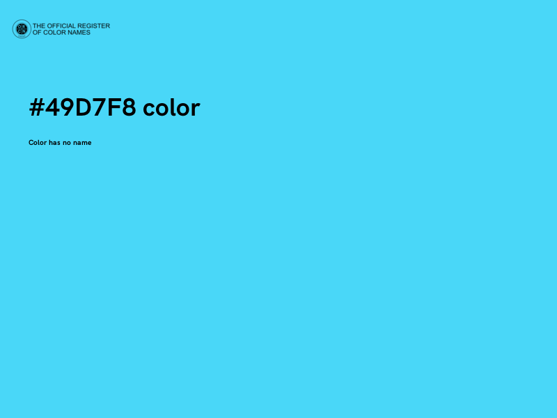 #49D7F8 color image