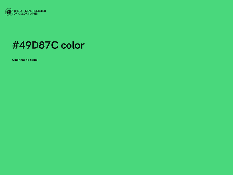 #49D87C color image