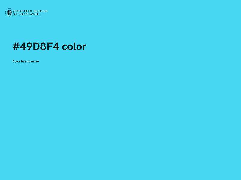 #49D8F4 color image