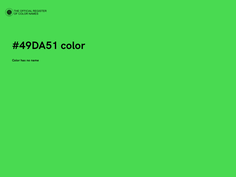 #49DA51 color image