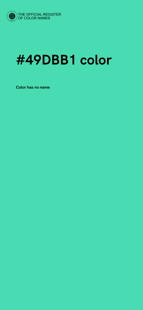 #49DBB1 color image