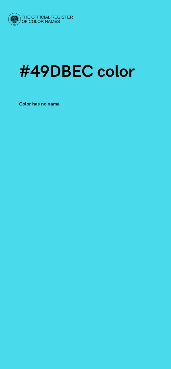 #49DBEC color image