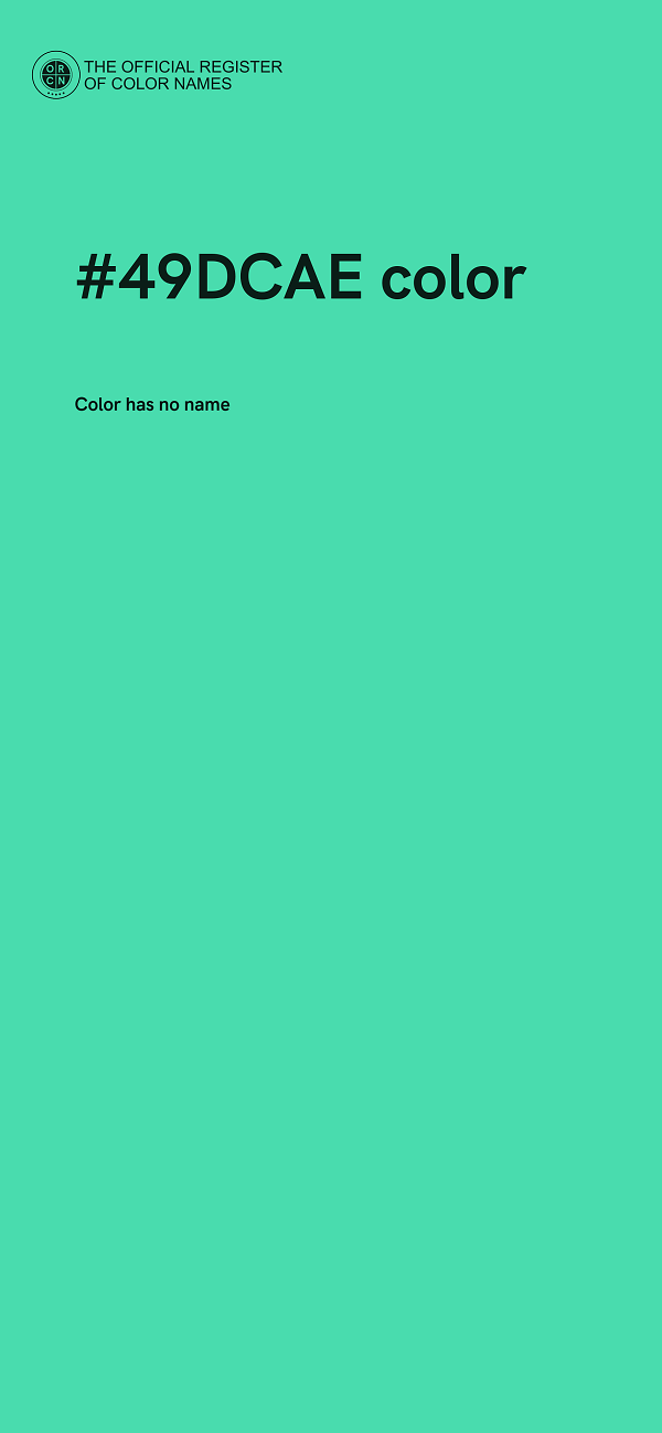 #49DCAE color image