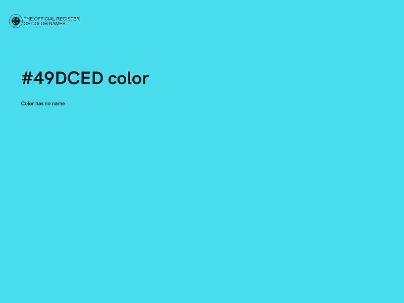 #49DCED color image