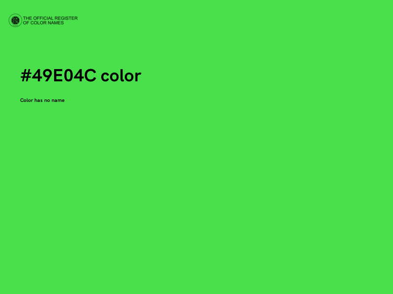 #49E04C color image