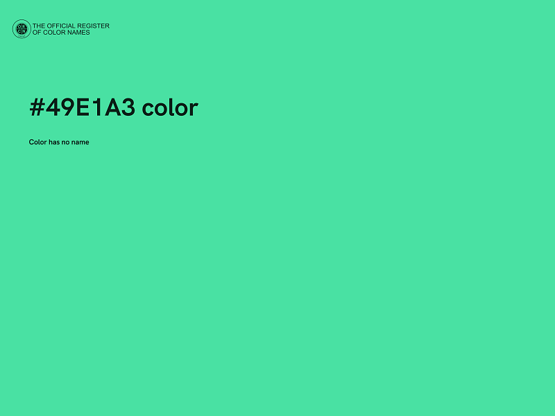 #49E1A3 color image