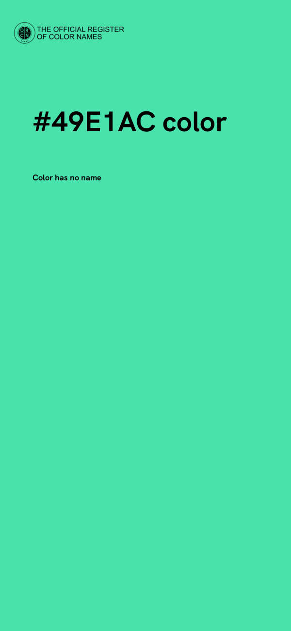 #49E1AC color image