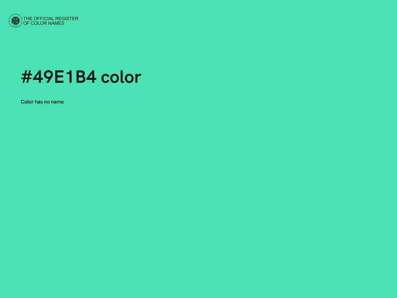 #49E1B4 color image