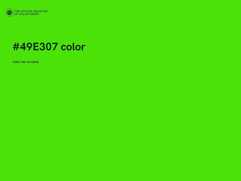 #49E307 color image