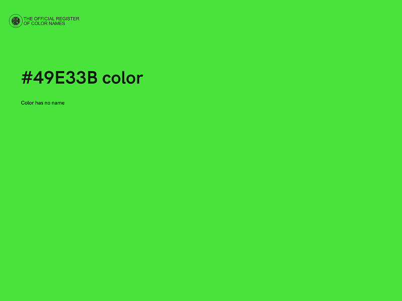 #49E33B color image