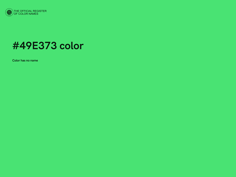 #49E373 color image