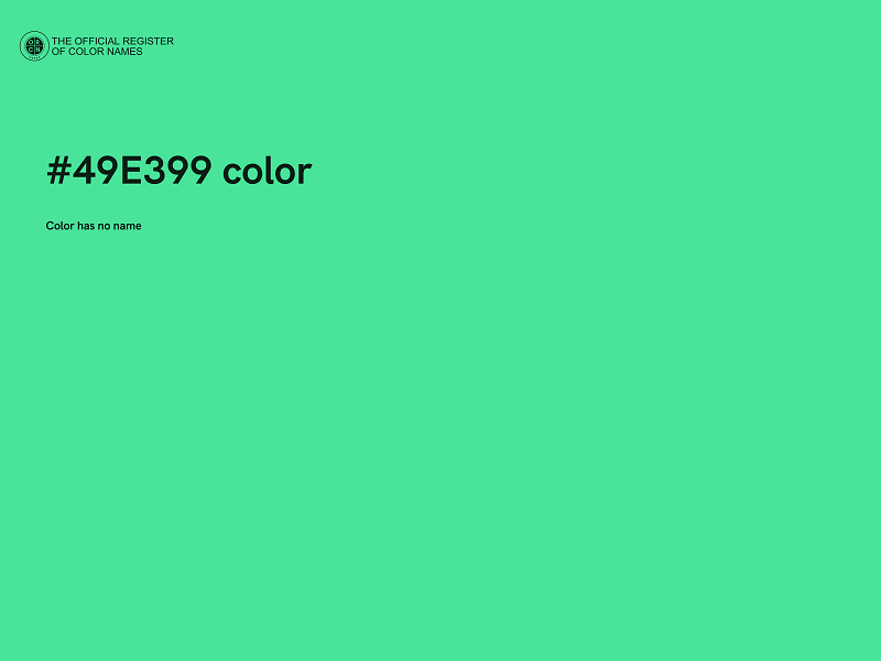 #49E399 color image