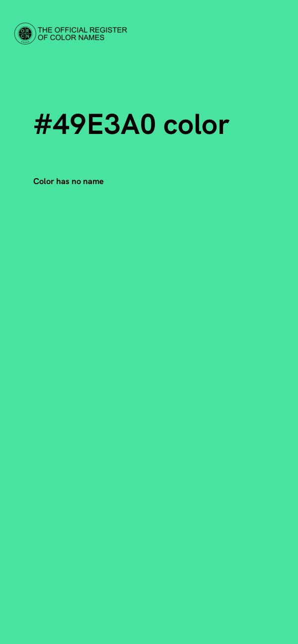 #49E3A0 color image