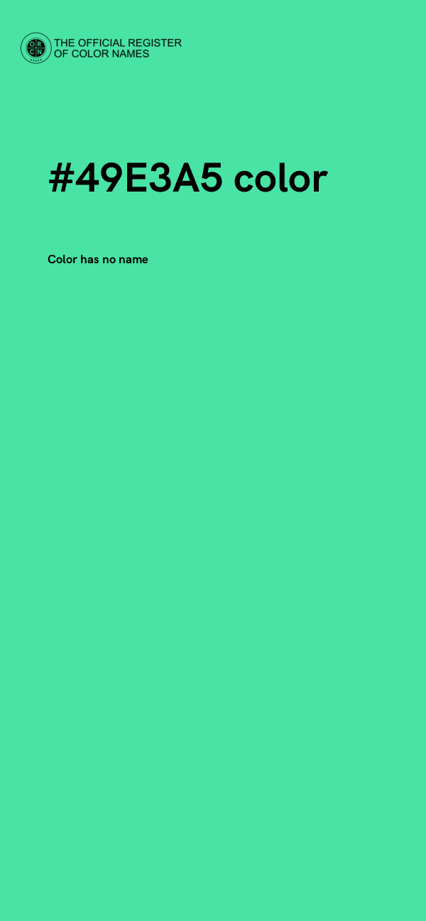 #49E3A5 color image