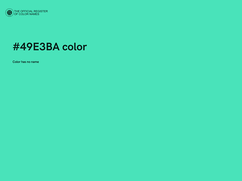 #49E3BA color image