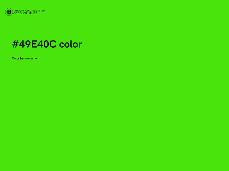 #49E40C color image