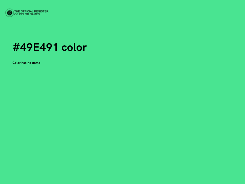 #49E491 color image