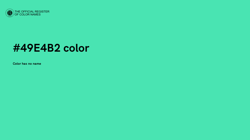 #49E4B2 color image