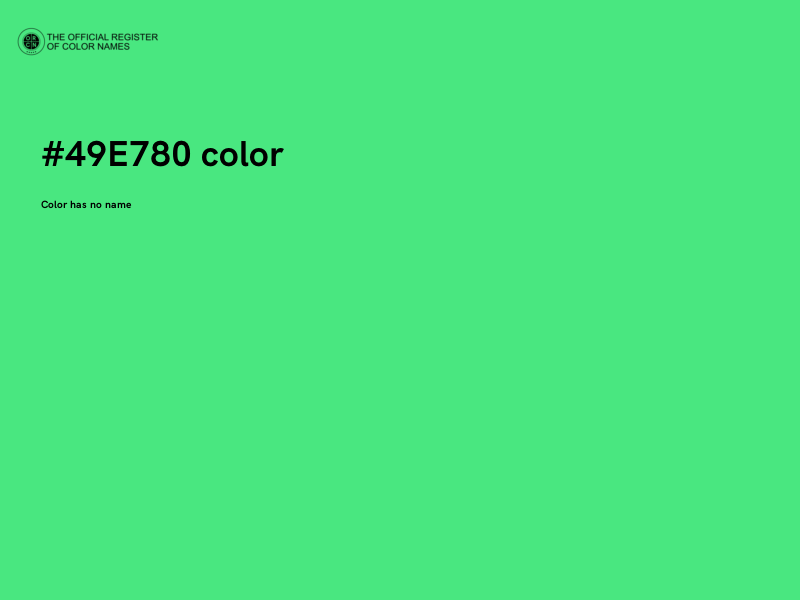#49E780 color image