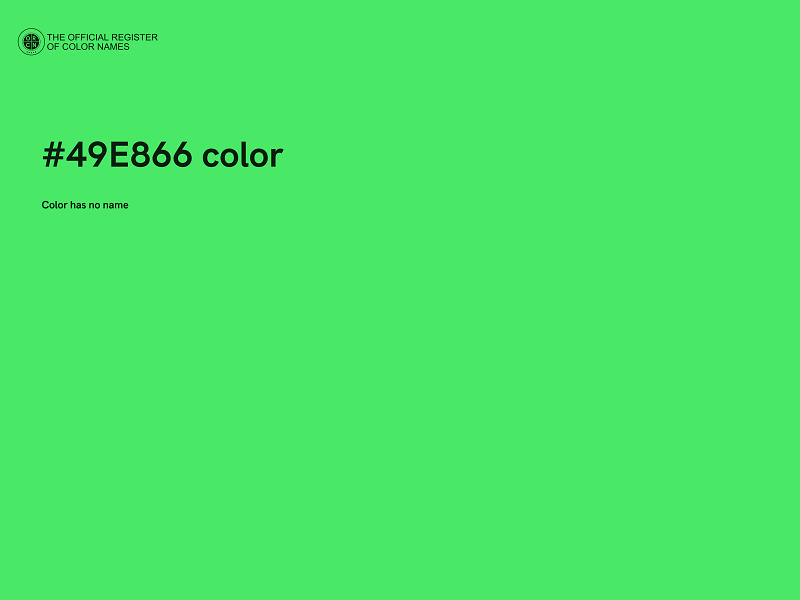 #49E866 color image