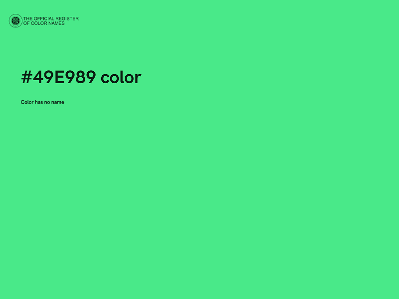 #49E989 color image