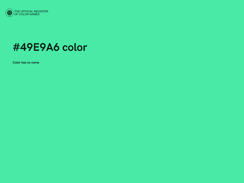 #49E9A6 color image