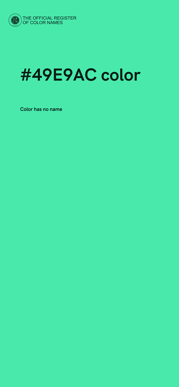 #49E9AC color image